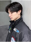韓国マッシュブルーブラックフェザーパーマ_ba498562