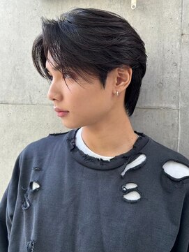 ニコ トウキョウ ヨコハマ(nico) センターパートニュアンスパーマメンズカット