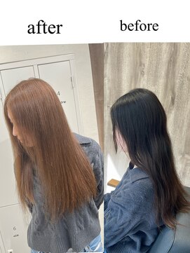 イノセンス 西宮北口店(innocence) 【innocence】西宮/ブリーチなしカラー/オリーブベージュ