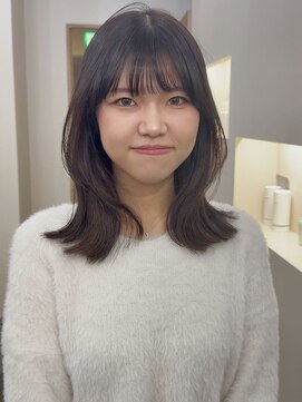 《LoRE》セミロング/レイヤーカット/ベージュブラウン