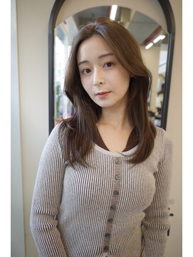 ヌヌ 渋谷 原宿 明治神宮前(nunu) レイヤーカット/トリートメント/ブリーチなしカラー/グレージュ