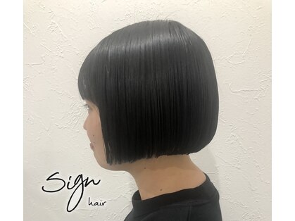 サインヘアー(sign hair)の写真