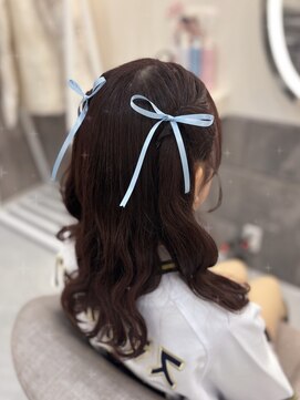 ヘア サロン クラン ソア 心斎橋店(hair salon clan soar) ねじりハーフツイン