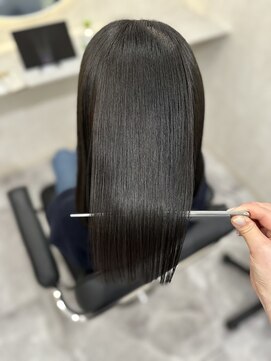 ホワイト(WHITE) ケアカラー 髪質改善トリートメント アッシュブラウン