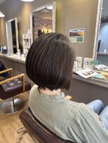ヘアーメイクロージー 八軒店 (HAIR MAKE ROSY)&nbsp;横顔を彩る立体感ボブ＆シルク髪カラー