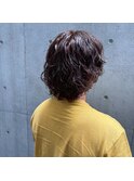 スーツ短髪ツーブロック束感モテる黒髪シークレットパーマ流行