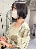 グレージュボブ×透明感カラー。上質な艶感を叶える