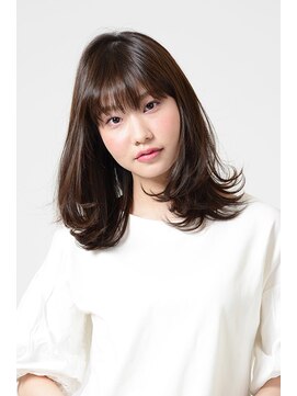 アース 流山おおたかの森店(HAIR&MAKE EARTH) ニュアンスストレートロブ【EARTH流山おおたかの森店】