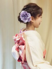 【下北沢＊I'll b hair＊】振袖や着物に似合う編み込みアレンジ