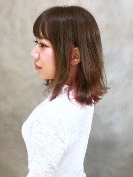 リルア 博多(LIRUA) インナーカラーピンク☆