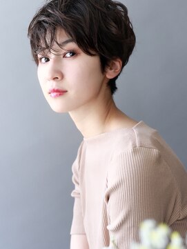 フリップビーアヴェダ(FLIP B AVEDA) 本八幡×オシャレショート×黒髪×ジェンダレスショート