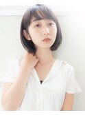 【丸みボブ】あご下レングス