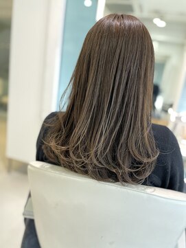 ファイブボックスヘアー 広島(five vox hair) 大人可愛い　韓国風　透明感カラー　グレージュ