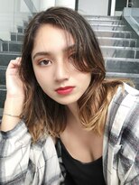 アイティー バイ アルバム 中野店(IT by ALBUM)&nbsp;ゆるウェーブロング_クールショートピンクベージュ_28036