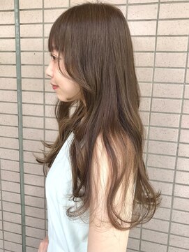 ラブクロムトーキョー オモテサンドウ(LOVECHROME OMOTESANDO) ショコラベージュメルティカラー☆ベビーバングハイライト