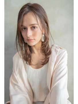 オースティン 流山おおたかの森(AUSTIN) 大人かわいい前髪セシルカットココアブラウンフリンジウェーブ