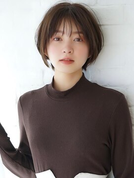 アグ ヘアー ネイビー 鶴岡東原店(Agu hair navy) 《Agu hair》ふんわりフェミ×ボブショート