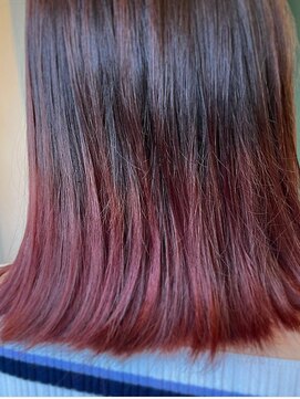 シェール(cher) ブラウン～レッドのグラデーション◆【cher西宮北口：三田】