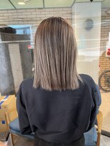 ラフ(LAFF) #バレイヤージュ#グレージュカラー#ボブウルフ#ココアベージュ