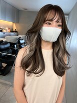 サイン 渋谷(SIGN) インナーカラーレイヤーカットイヤリングカラーミディアムヘア