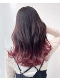 エアリーロング　cassis pink ×gradation color　小岩