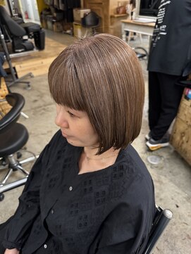 ウィークエンド(WEEKEND) 白髪ぼかしブリーチ無しダブルカラーカットトリートメント15400