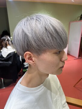 エマ(emma) メンズマッシュ×ホワイト×シルバー