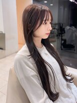 ケーツー心斎橋 クイーンズガーデン バイ ケーツー(K two QUEEN'S GARDEN by K two) ロングヘア*レイヤーカット*顔周りレイヤー*顔周りカット*前髪