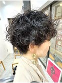 ショートパーマ/パーマ/マッシュショート/くるくるパーマ/表参道
