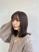 〈藤間〉顔まわりレイヤー/韓国ヘア/ナチュラルガーリー