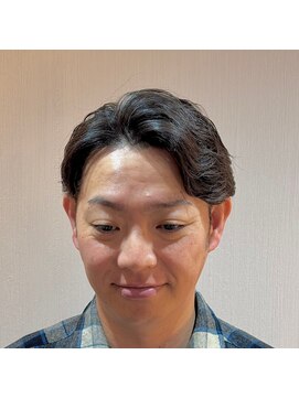 ジェントル(GENTLE) ダンディな大人の毛流れアップバング メンズパーマ ツーブロック