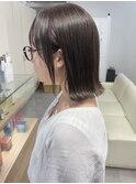 切りっぱなしボブ☆透明感グレージュ【村山武史】