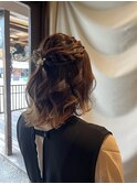 ヘアセット/お呼ばれヘア/ハーフアップ