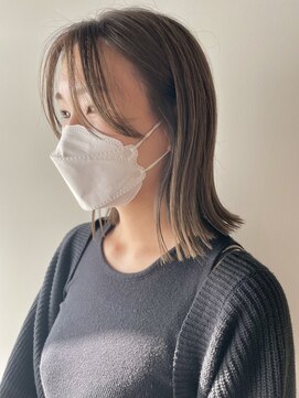 グーム(goom.) 20代30代40代小顔切りっぱなし大人ボブハイライトカラー