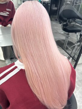 エトワール(ETOILE) 神戸三ノ宮ホワイトピンクカラーブリーチハイトーン履歴修正