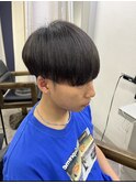 縮毛矯正マッシュ
