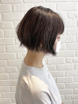 インデックスヘアー 錦糸町店(in'dex hair) インナーカラーデザインカラー刈り上げ女子 ツーブロック ブルー