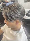 メンズハイライト髪質改善ストレート