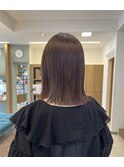 ＊ぱつっと切りっぱなしストレートロブ＊
