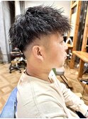 ツイストパーマ×フェード【立川/メンズ】