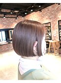 透明感髪質改善カラー◎大人可愛い小顔前下がりボブ×美髪