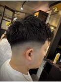 MEN’S HAIR/サーフカール/刈り上げセンターパート/人形町