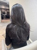 カラフクオカ 薬院駅前(Cara FUKUOKA)&nbsp;ラベンダーグレージュ&レイヤーカット【福岡透明感カラー】