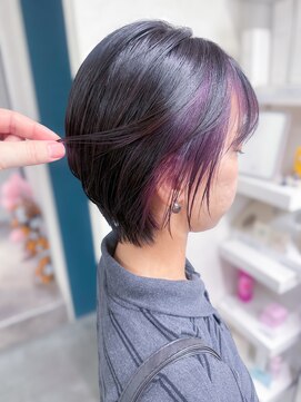 ボックスミコ(Box mico.) 10代→40代どの年代でも可愛くなれるヘムカラーショートスタイル