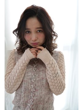 フェリシータ 緑地公園店(felicita) タンバルモリ♪センターパート☆彡ウェービーミディ