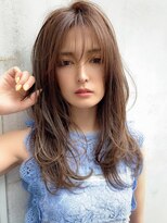 マリアバイアフロート(Maria by AFLOAT)&nbsp;【シゲ】耳掛けウエーブパーマフォギーベージュロング