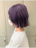 D'na×あかり　ダブルカラーでパープルボブ