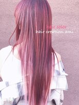 ヘアー クリエイション アミー あびこ店(Hair Creation ami) ピンクカラー