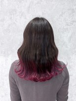 デミヘアー(Demi hair) 裾カラー×ピンクバイオレット