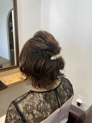 ハーフヘアアレンジ